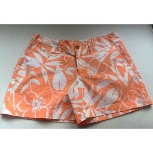 VINEYARD VINES Coral / White Tropical Print Shorts